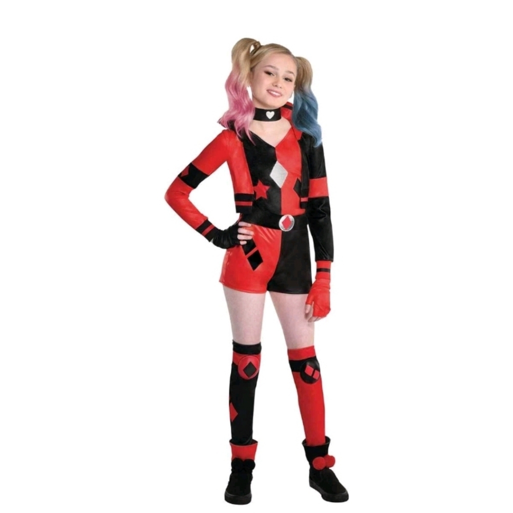 Girls Harley Quinn costume S 4-6